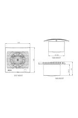 Aircol 100 MP 12W 100m3/h Monofaze Mekanik Panjurlu Banyo Mutfak ve Tuvalet Aspiratörü