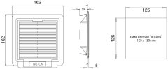 Quick FİL 2000 Pano Havalandırma Filtresi