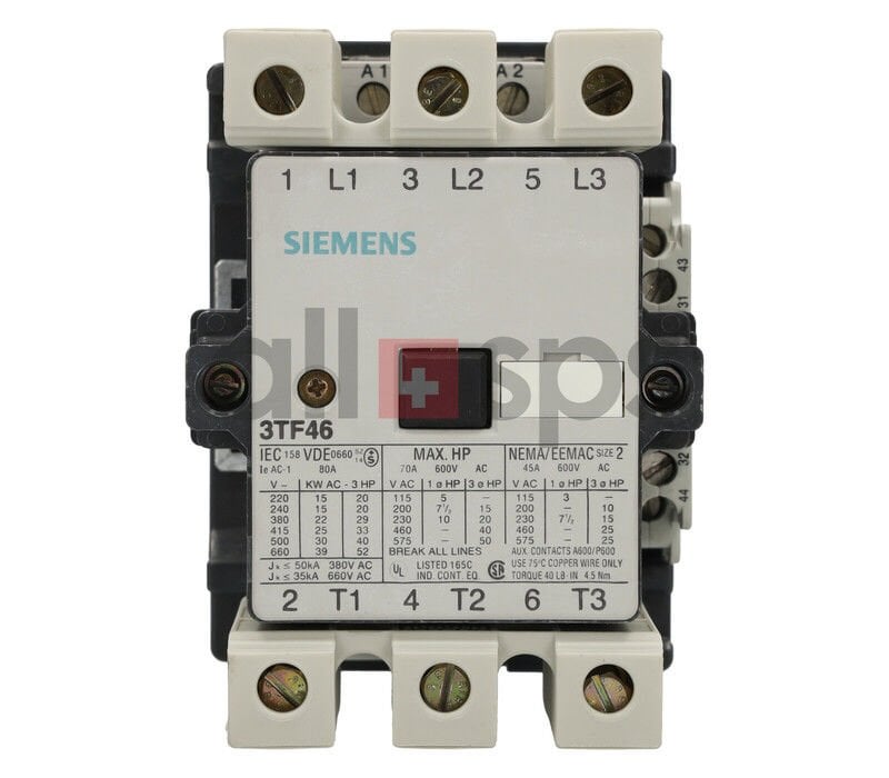 Siemens 3TF4622-0AP0 230V AC KONTAKTÖR