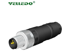 M8-M03T - M8 3 Pin Erkek Düz Konnektör - Velledq