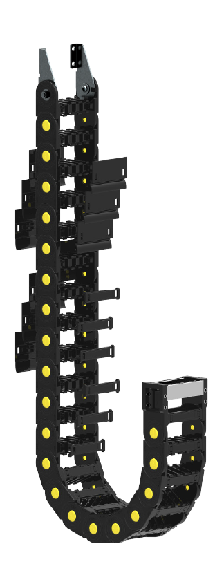 CKS CK35 A040 R075 AÇIK DİZAYN ÇITALI ORTA SERİ PLASTİK HAREKETLİ KABLO KANALI