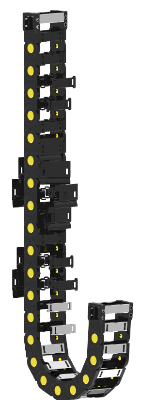 CKS CK40 A080 R200 AÇIK DİZAYN ÇITALI AĞIR SERİ PLASTİK HAREKETLİ KABLO KANALI