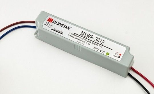 MTWP-36-12 12V 3A (IP67) SMPS Güç Kaynağı
