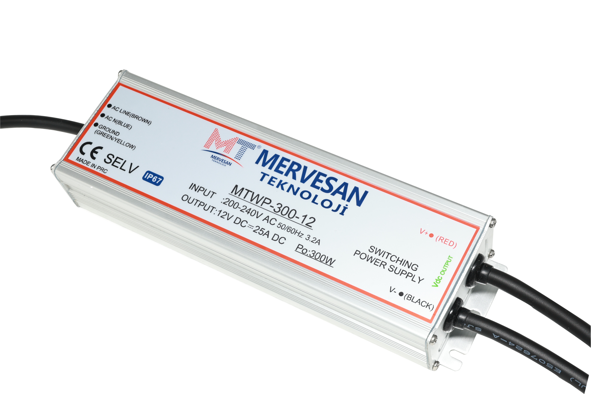 MTWP-400-12 12V 33A (IP67) SMPS Güç Kaynağı