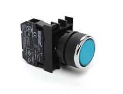 B100D* Yaylı Buton (10 Adet) Mavi