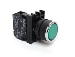 B100D* Yaylı Buton (10 Adet) Yeşil