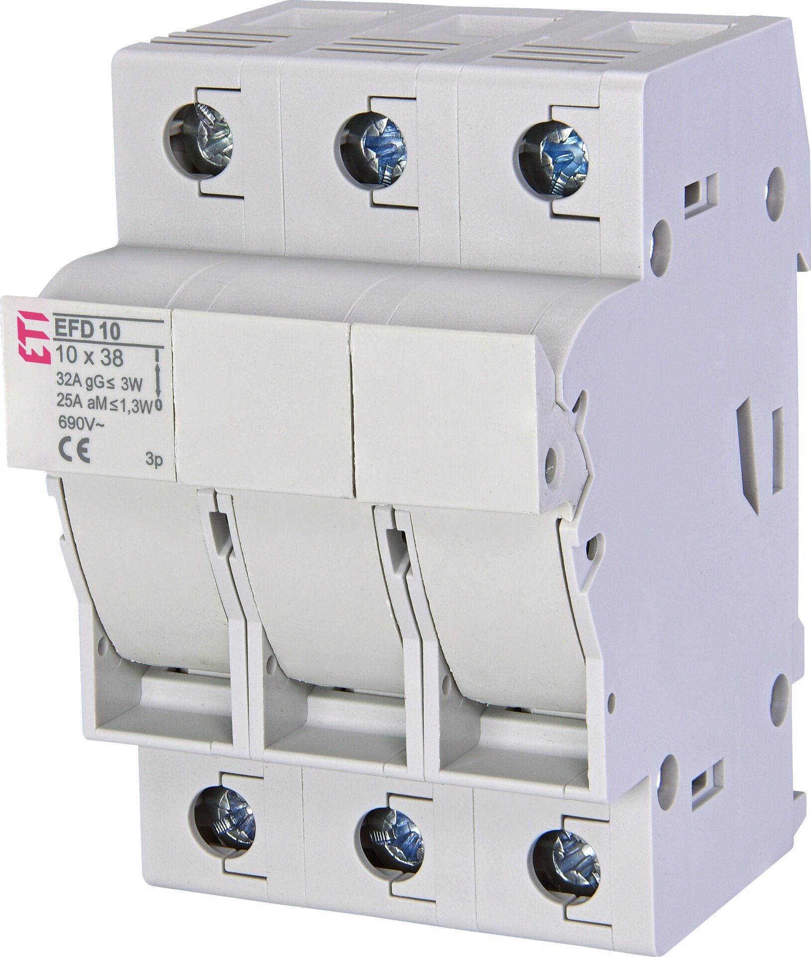 EFD10 3P 2540004 10x38mm Sigorta Yuvası