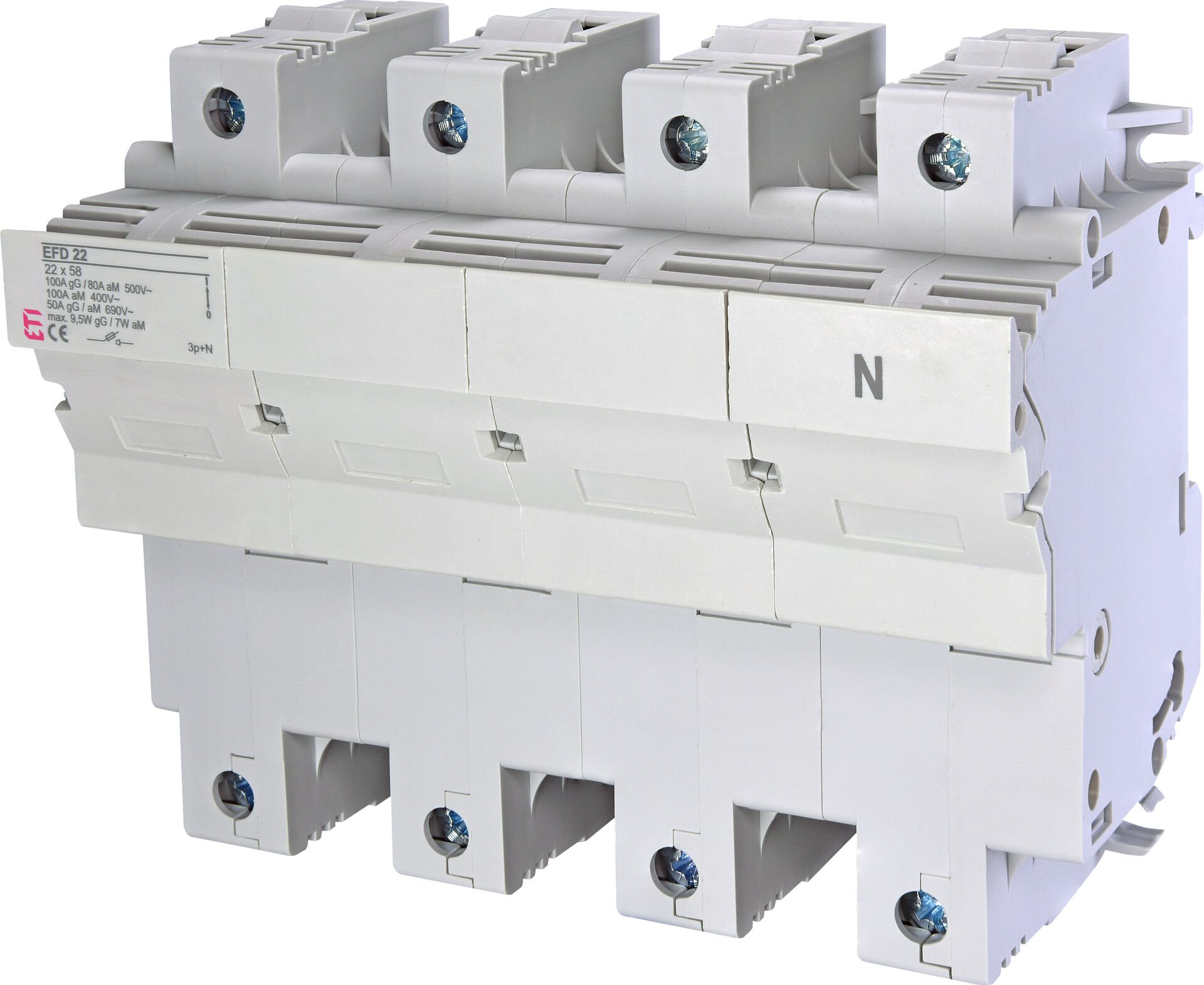 EFD22 4P 2570005 22x58mm Sigorta Yuvası